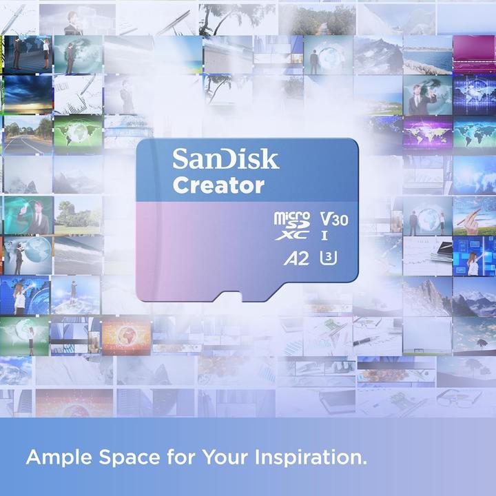 Actual product image SANDISK Creator UHS-I V30 (1000 GB, microSDXC, U3, UHS-I)