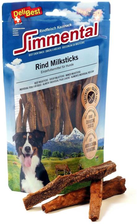 Produktbild DeliBest Simmental Rind Milksticks (Adult, 1 Stk., 200 g)
