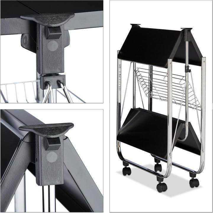 Immagine prodotto Relaxdays Carrello portavivande pieghevole