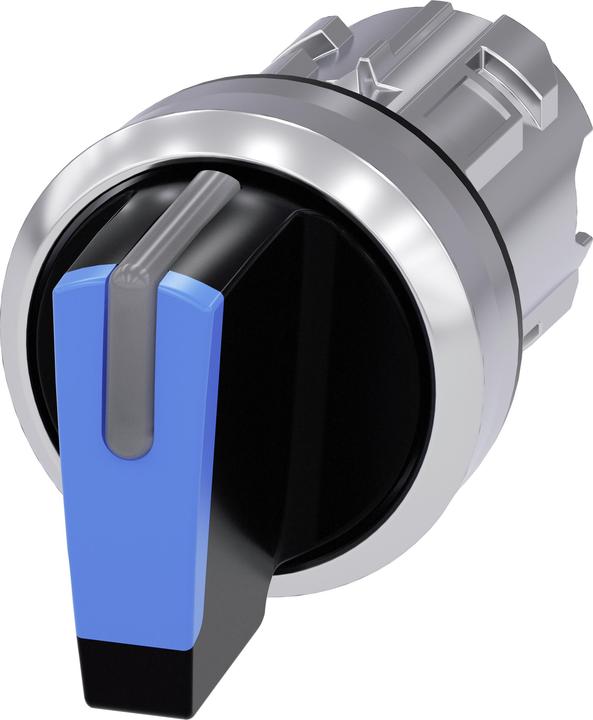 Actual product image Siemens Toggle switch 3stuf bel.b bl rectangular 3SU1052-2BM50-0AA0