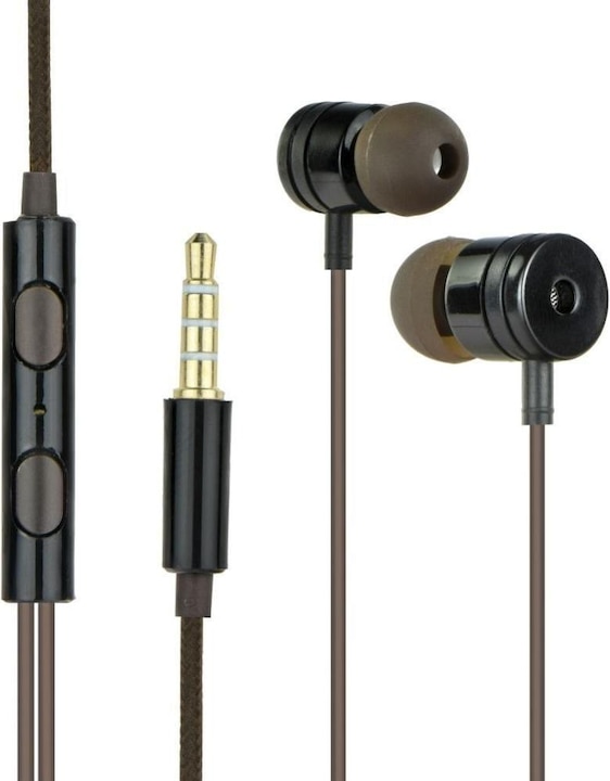 Immagine prodotto Partner Telecom Wired headphones OEM Wire earphones Jack 3,5 mm with microphone Mi metal box black