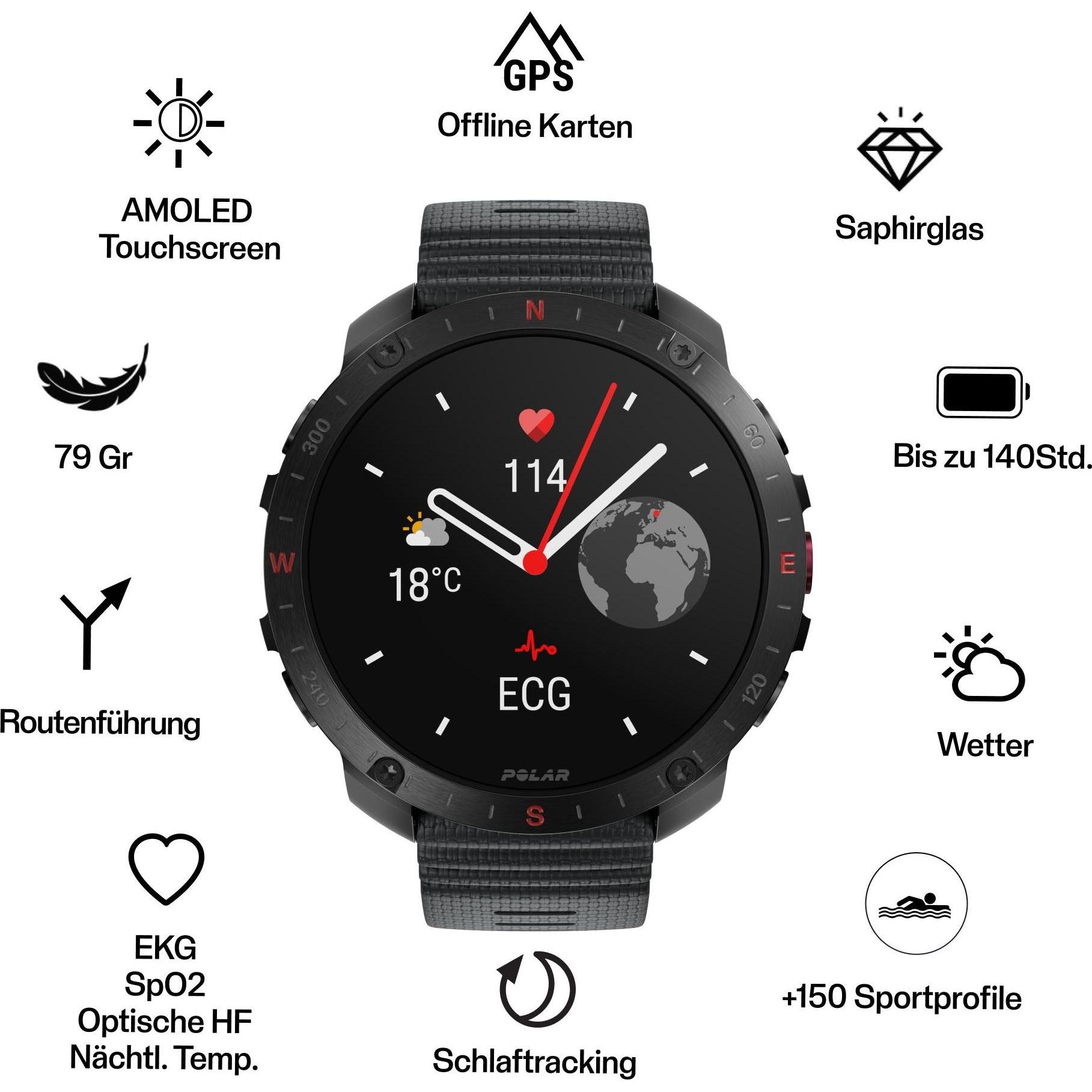 Thumbnail - Polar Grit X2 Pro (48.60 mm), Smartwatch