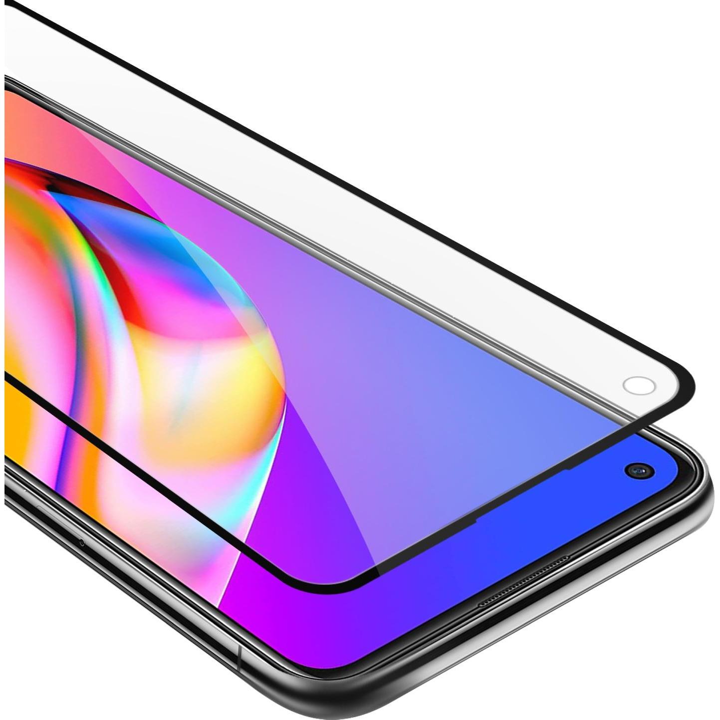 Cadorabo Vollbild Displayschutzglas (1 Stück, Oppo A94 5G), Smartphone Schutzfolie, Schwarz