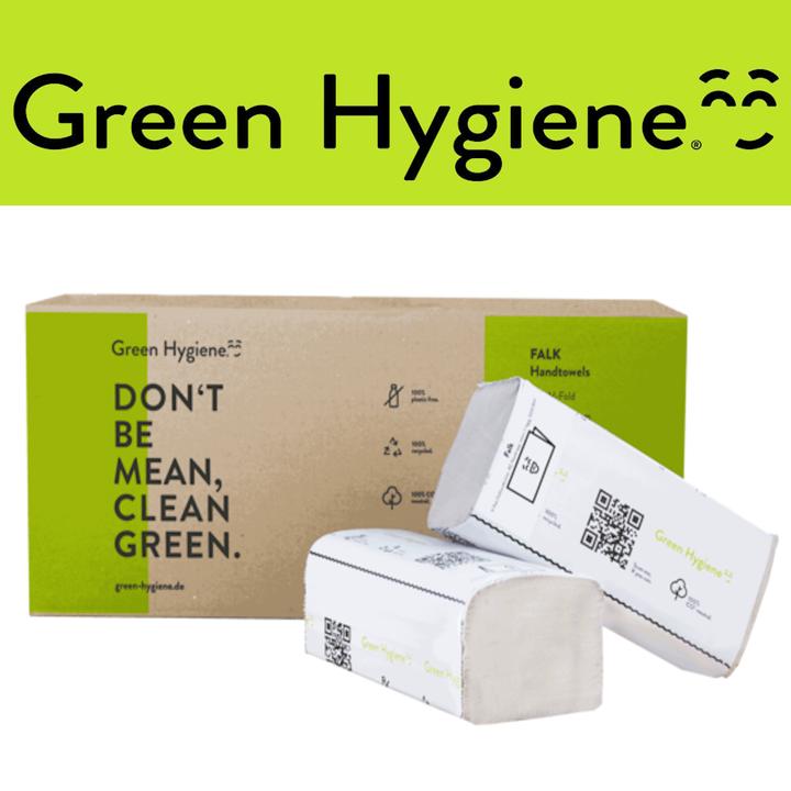 Productafbeelding Huchtemeier Papier FALK - Gevouwen handdoeken, Z-vouw, 25x23cm, 5000 vellen - 100% CO2-neutraal. (1 x)