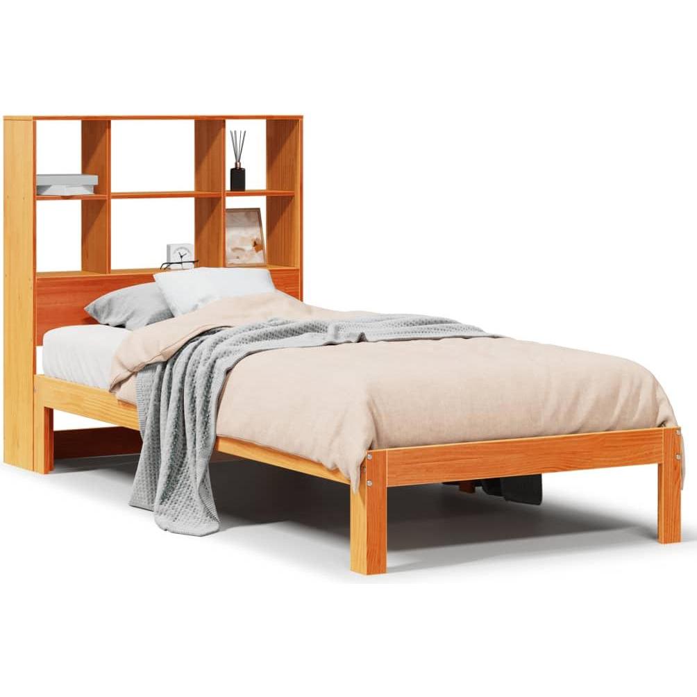 VidaXL, Bett, Bett mit Regal ohne Matratze (90 x 200 cm)