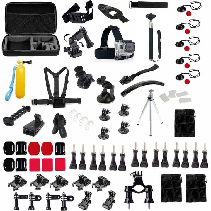 Produktbild Ueli Express Zubehör Kit  81 in 1 (GoPro Hero 5, GoPro Hero 8, GoPro Hero 10, GoPro Hero 11, GoPro Hero 9, GoPro Hero 7, GoPro Hero 12, GoPro Hero 13, GoPro Hero 3/3+/4)