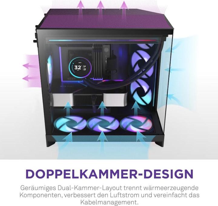 Actual product image NZXT H9 Flow RGB+ (ATX, mATX, Mini-ITX)