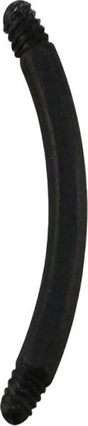 Immagine prodotto Star Piercing Micro bastone a banana nero (Materiale sintetico, senza ottone)