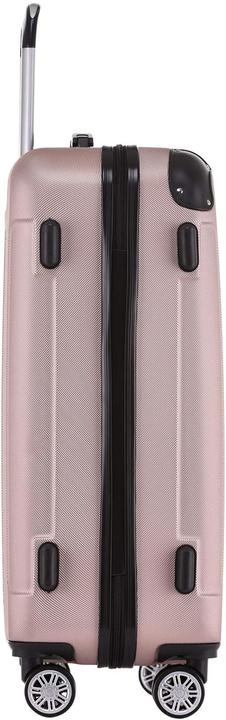 Actual product image Beibye Twin Wheels 3pcs Travel Case Pink Gold Colours