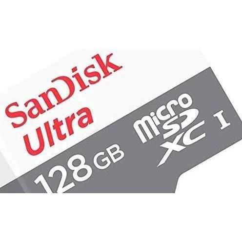 Thumbnail - SanDisk Ultra (128 GB, microSDXC, U1, UHS-I), Speicherkarte, Rot, Grau