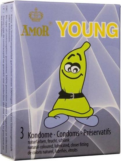 Produktbild Amor Young» 3 Jugendkondome für den schlanken Penis (3 Stk.)