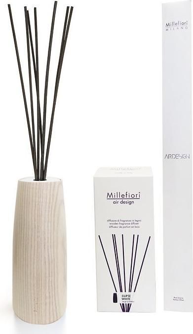 Millefiori Milano - Diffuseur en bois Air Design Ellisse 7 bâtons blanc