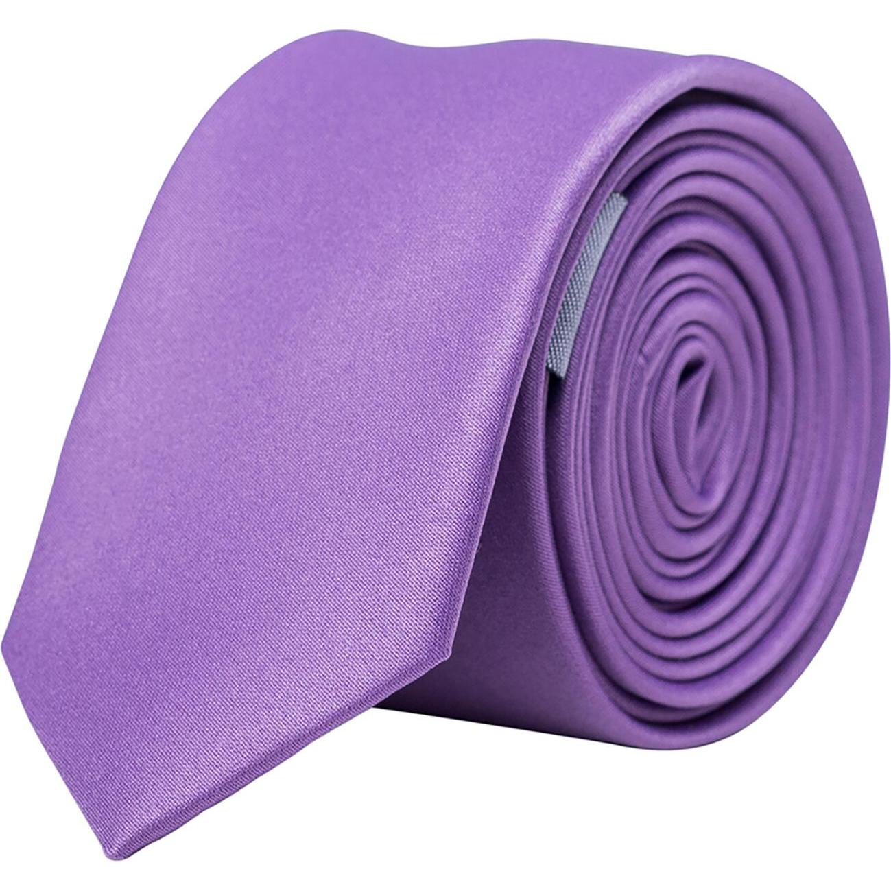 Korntex, Krawatte + Fliege, Krawatte - Schmal, Violett