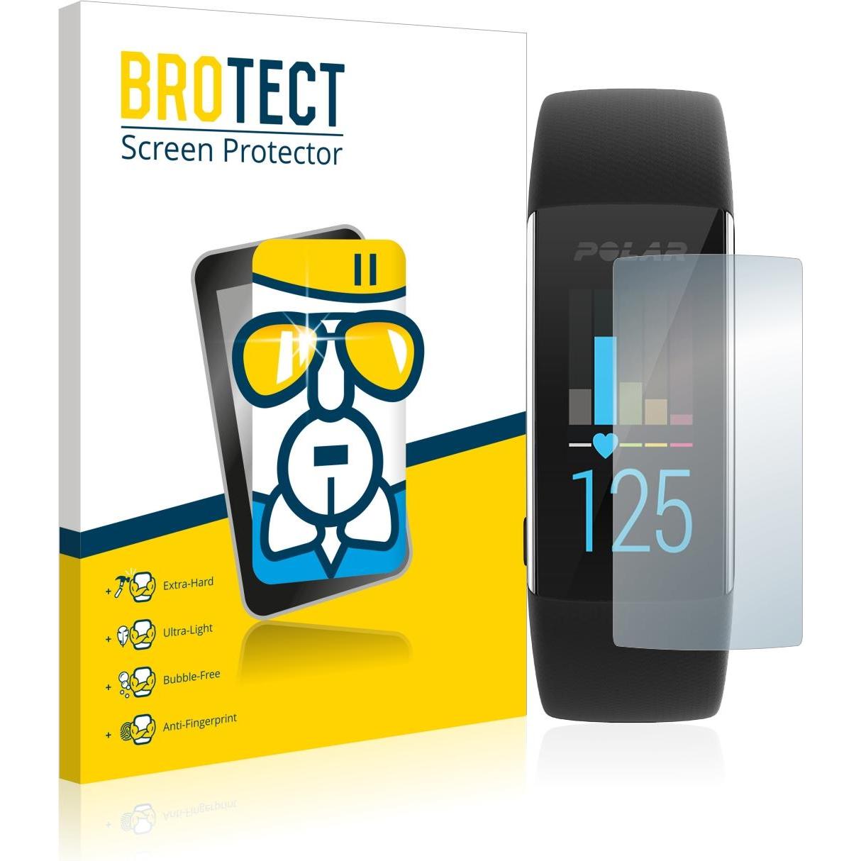 BROTECT AirGlass Panzerglasfolie, Smartwatch Schutzfolie, Transparent