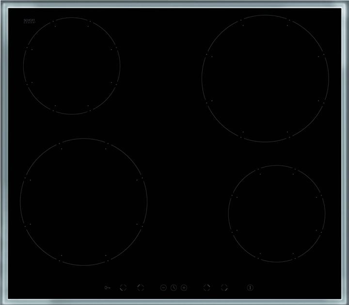 Image du produit Amica Plaque de cuisson à induction avec cadre Plaque de cuisson vitrocéramique SCHOTT CERAN 59 x