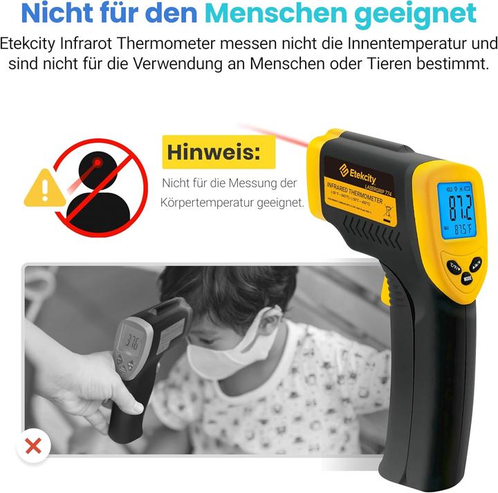 Image du produit Etekcity Digitales Laser-Infrarot-Thermometer