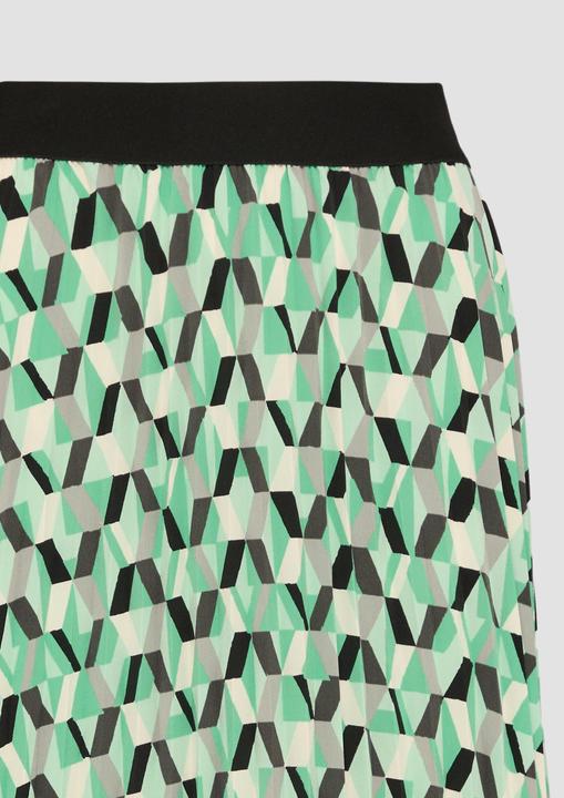 Actual product image S.Oliver Rock Plissee-Rock in Midi-Länge mit All-over-Print (40)