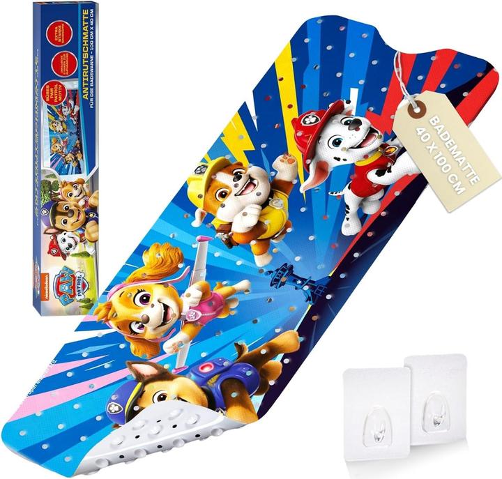 Activity Board Non-slip bath mat for children - anti-mould bath mat compartments, antibacterial, with suction cups