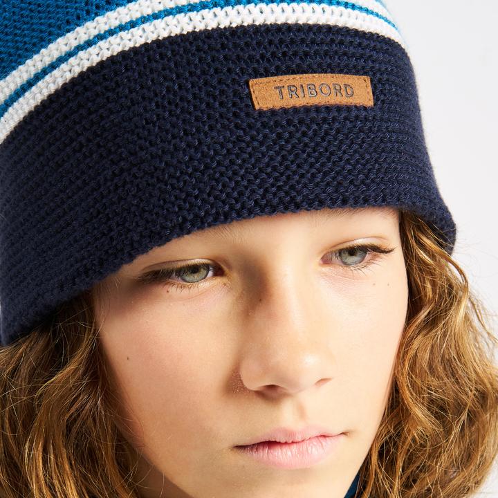 Image du produit Tribord Bonnet de marin enfant chaud coupe-vent - 100 bleu (Taille unique)