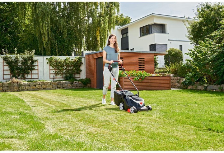 Actual product image AL-KO 18 V Bosch Home And Garden Compatible Battery Lawn Mower 3.22 Li Easy (Rechargeable battery operated)