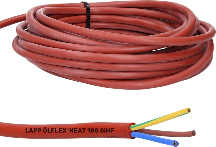 Produktbild Lapp 10 Meter 0046014 Ölflex Heat 180 Silikonkabel I Silikonleitung 3x1,5 mm² I Saunakabel 3-adrig m (10 m)