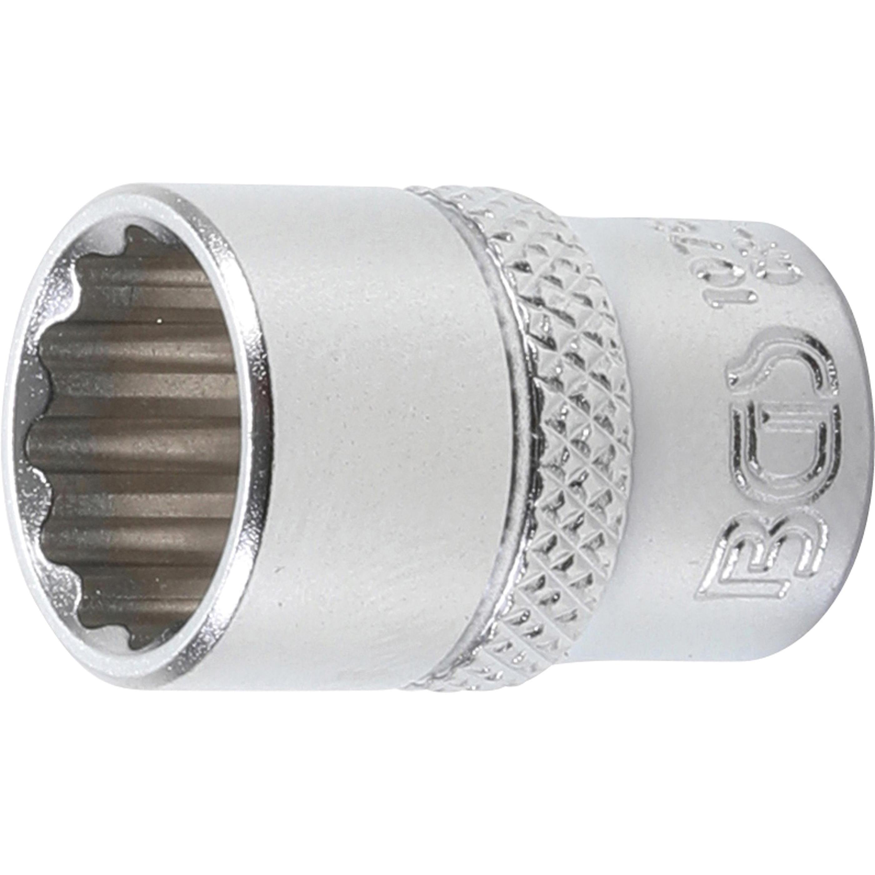BGS, Steckschlüssel + Stecknuss, Steckschlüssel-Einsatz Zwölfkant Antrieb Innenvierkant 6,3 mm (1/4") SW 12 mm (12 mm)
