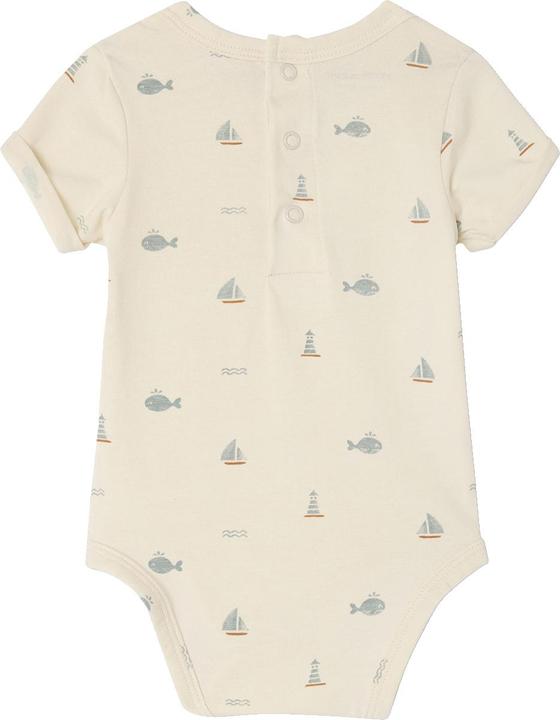 Actual product image Vertbaudet Bio-Kollektion: 2er-Pack Baby Bodys für Neugeborene mit Öffnung hinten (98)