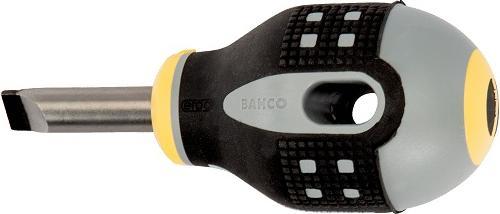 Produktbild Bahco ERGO Schraubendreher für Schlitzschrauben, gerade, mit kurzem Gummigriff, 0,8 mm x 4 mm x 25 mm (Schlitzschrauben)