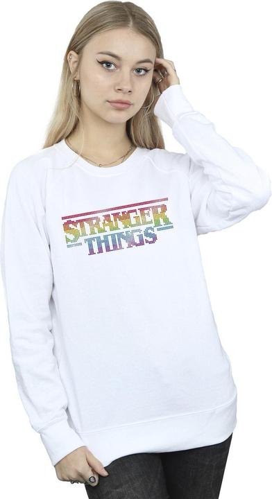 Immagine prodotto Netflix Stranger Things Rainbow Dot Logo Felpa Donna (XL)
