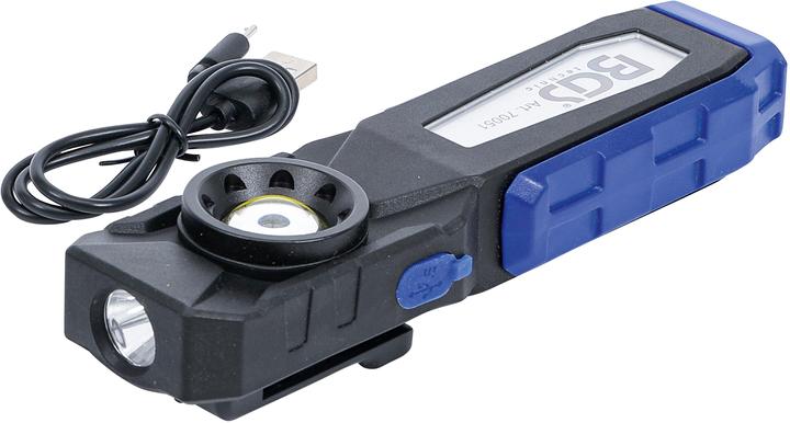 Produktbild BGS COB-LED-Werkstattleuchte mit Magnet und Haken klappbar (500 lm)