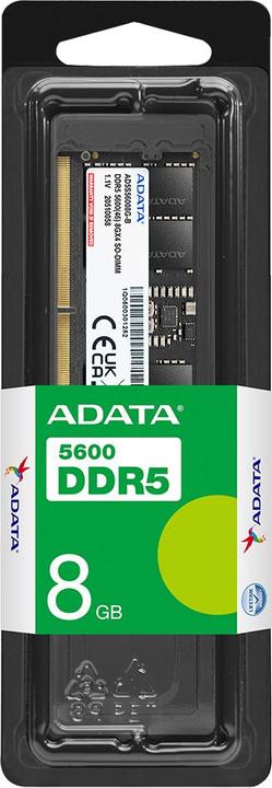 Image du produit Adata DDR5 8Go 5600-46 Premier Tray Simple plateau (1 x 8GB, 5600 MHz, RAM DDR5, DIMM)