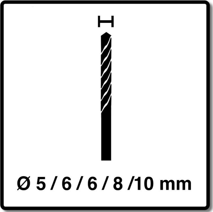 Actual product image Alpen Mehrzweckbohrer Set (5 mm, 6 mm, 8 mm, 10 mm)