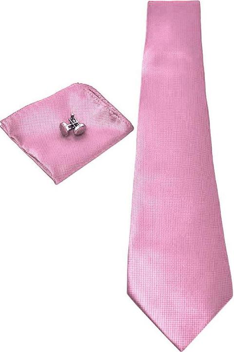Immagine prodotto JTI Accessori per costumi | cravatta + fazzoletto + gemelli - Rosa