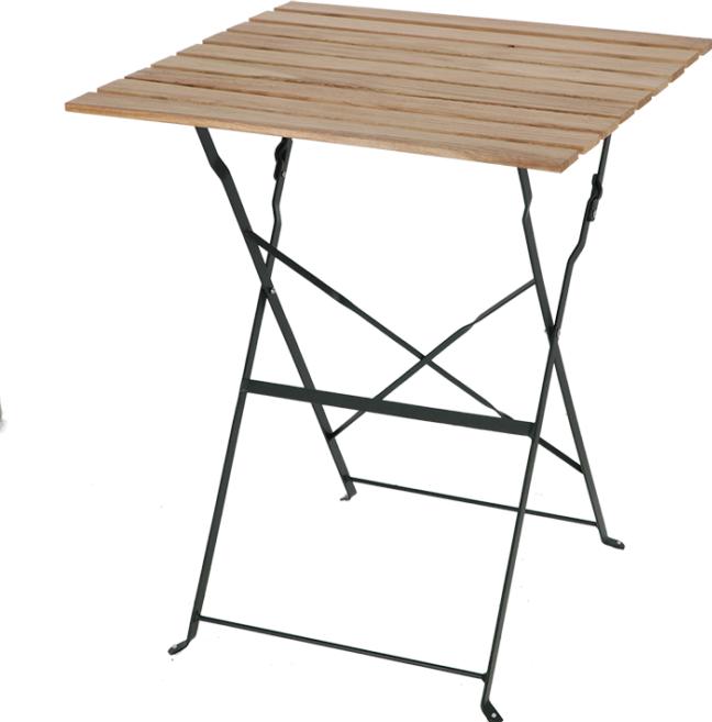 Immagine prodotto Esschert Design Tavolo da bistrot in metallo e legno verde (60 cm)