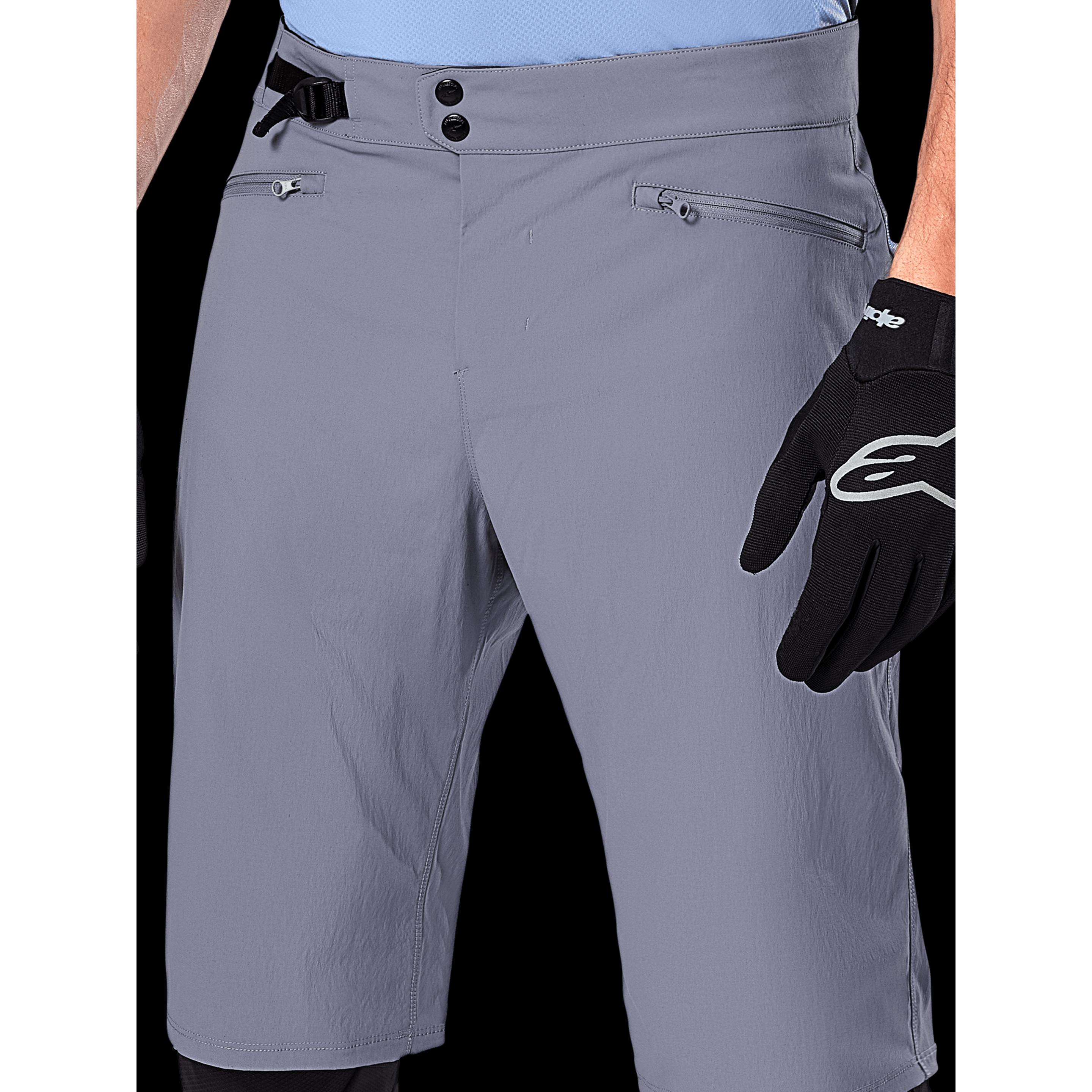 Alpinestars, Herren, Velohosen, Short 24 A-Dura (36), Grau, 36