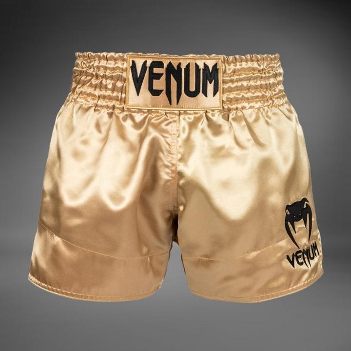 Image du produit Venum Classic Muay Thai Shorts - Gold/Black (M)