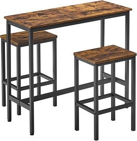Vasagle Bartisch-Set (100 x 40 x 90 cm, 40 x 30 x 65 cm)