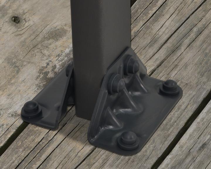 Actual product image Palram CANOPIA | Feria 10X28 / 3X8.5 Patio Cover Dark Grey Clear