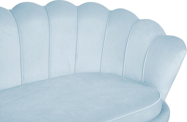 Produktbild SalesFever Muschelsofa 3-Sitzer silberblau (3-Sitzer)