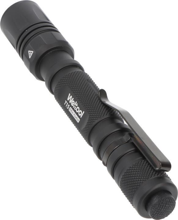 Actual product image Weltool T15 – taktische LED-Stiftlampe mit 1.400 Lumen und 464 m Reichweite (schwarz) (16.75 cm, 1400 lm)
