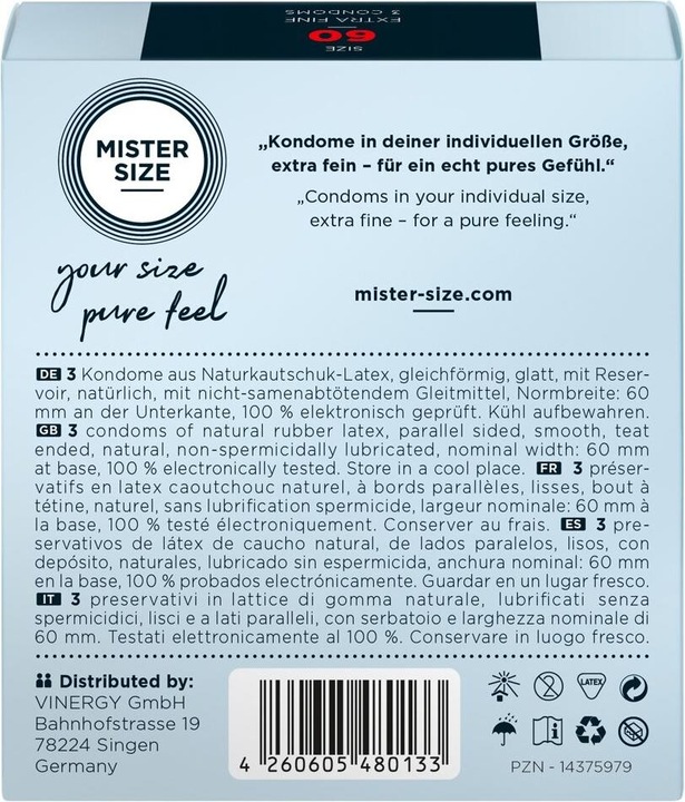 Actual product image Mister Size Thin Skin (36 pcs.)