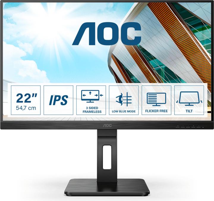 Produktbild AOC 22P2Q (1920 x 1080 Pixel, 21.50")