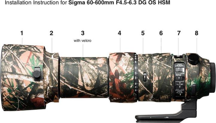 Produktbild easyCover Lens Oak Cover Camou. Forest für Sigma 60-600mm DG OS HSM S (Hülle)