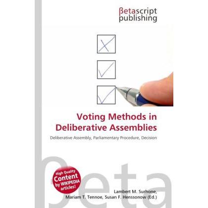Voting Methods in Deliberative Assemblies, Fachbücher