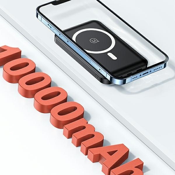 Actual product image Usams Magnetic Wireless Fast Charging Power Bank (10000 mAh, 20 W, 15 Wh)