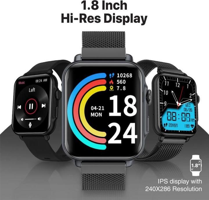 Actual product image ProMate ProWatch-B18 Black SmartWatch