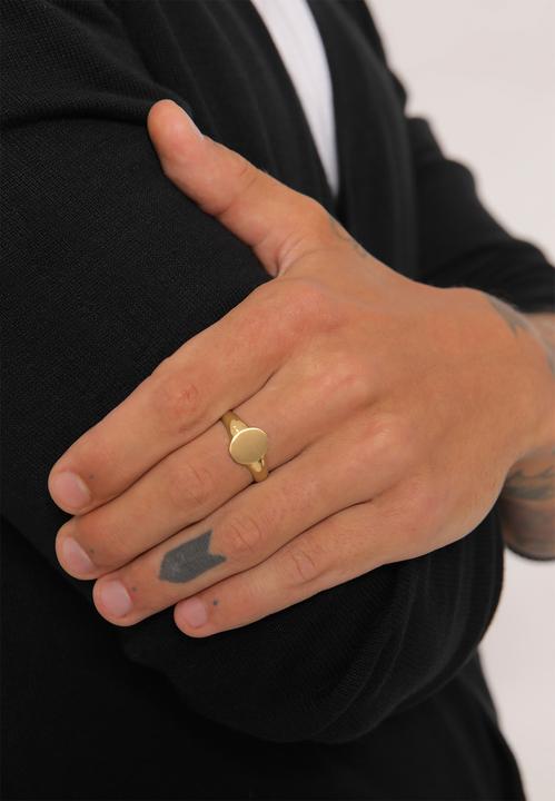 Immagine prodotto Kuzzoi Anello Basic Cool Signet Ring Uomo Argento 925 opaco (62, 925 Argento)