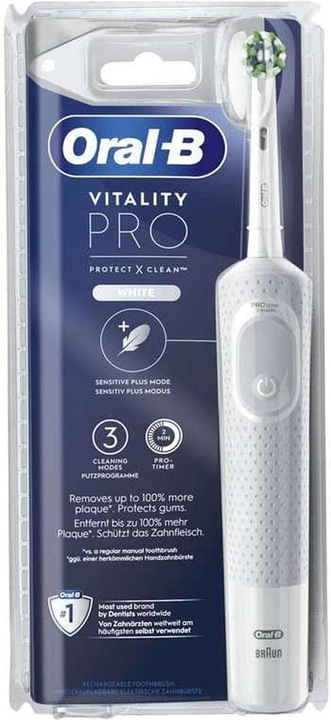 Image du produit Braun Oralb Tandenborstel Vitality Pro X Wit (Brosse à dents oscillo-rotative)