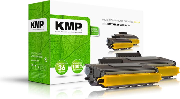 Productafbeelding KMP 2 B-T30D zwarte toners vervangen brother TN-3280 (1255,HC21)