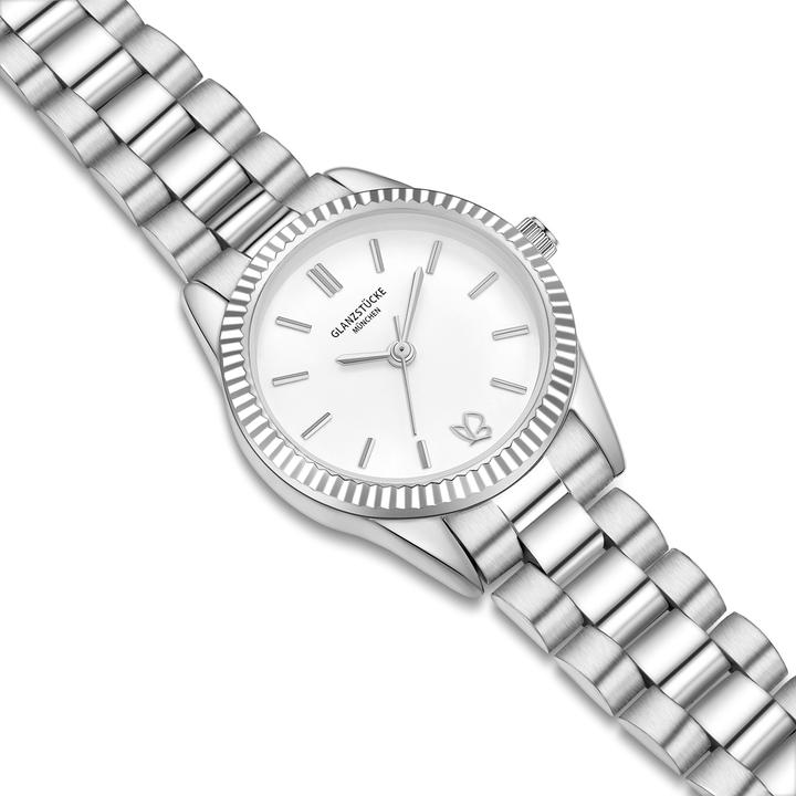 Actual product image Glanzstücke München Damen Quarzuhr silber Edelstahl silber - 38008 (25 mm)